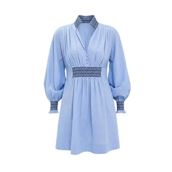 TUCKERNUCK Chambray Embroidered Aubury Dress Size XXXL NWT Retail $198 - Picture 8 of 8